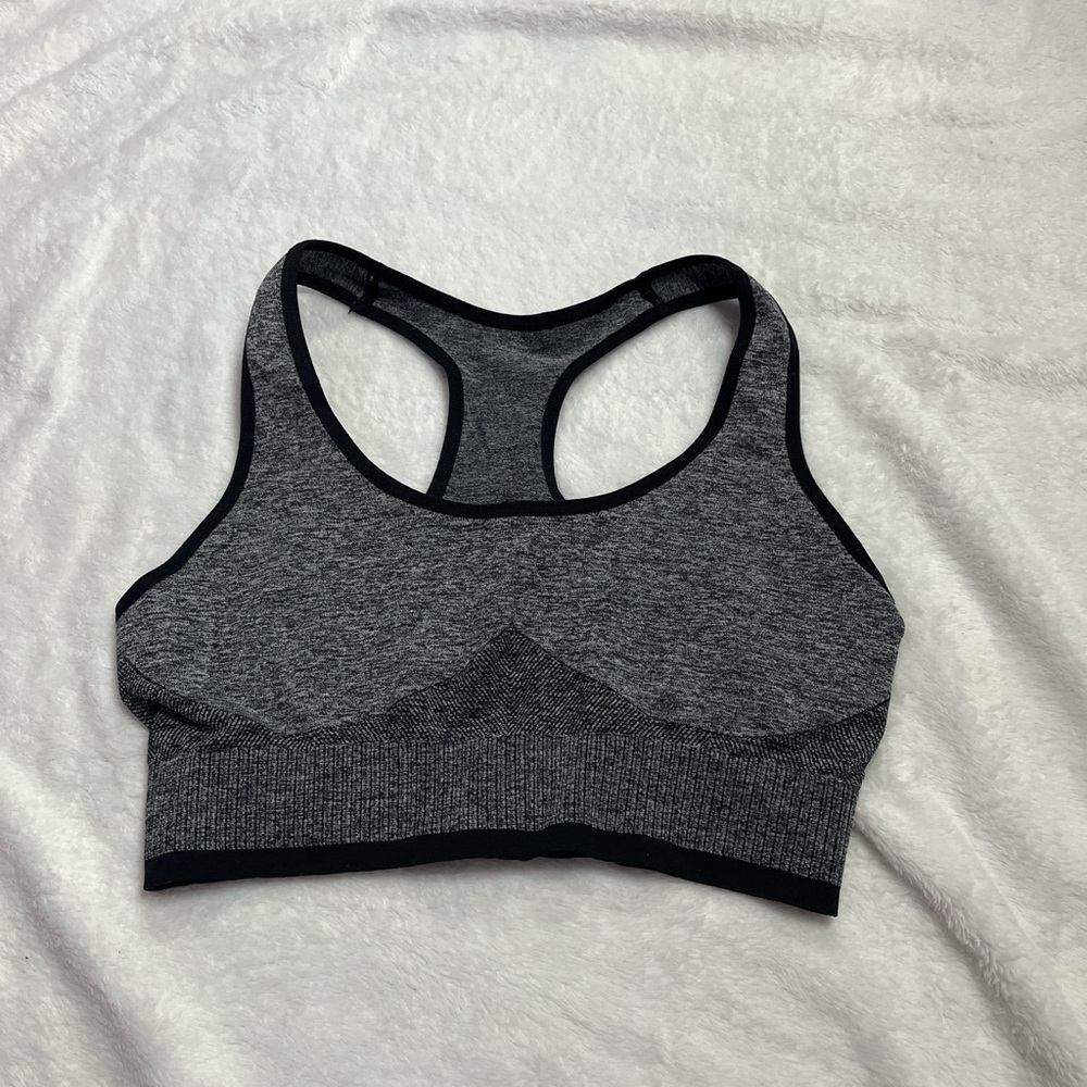 Gray Women's Sports Bra